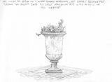 Sat under the gazebo on a warm sunny morning, just before breakfast. The large urn which sits in the middle of the terrace, 13th August 2019