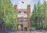Trinity College, watercolour on paper, A4 size