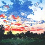 Gentle Breeze, Birds Singing, Acrylics on Canvas Board