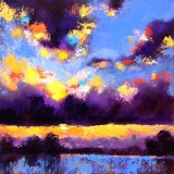 Misty Evening, Acrylics on Canvas SOLD