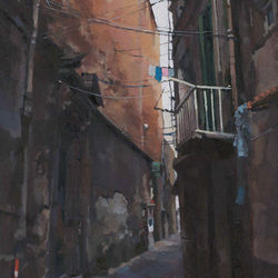 Back Street Shrin Naples, Chiesa S Maria di Gerusalemme