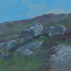 Painting of Blue Stones, St David's Head, Pembrokeshire