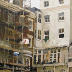 Marine Square with Scaffolding