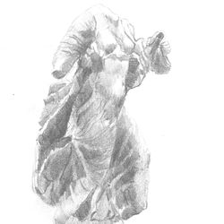Nereid statue from the side