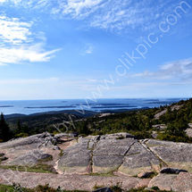View of Acadia National Park from Cadillac Mountain