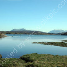 View to the mountains, Portree, Skye