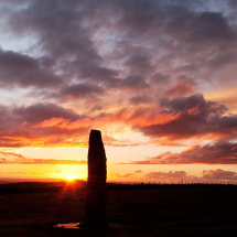 Menhir Sunset