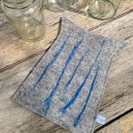 No 2 - Grey vase with blue brush strokes - 2D image