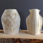 No 1 - Creamware vase with squirls