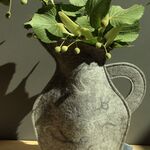 No 3 - Cloudy grey jug with light wispy swirls