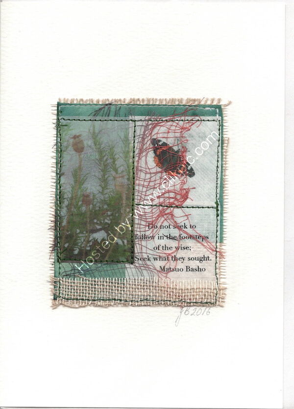 Butterfly and poppies card