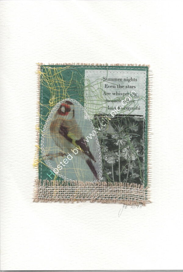 Goldfinch Haiku card