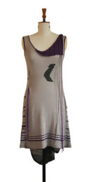 Silver designer knitted dress