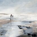 Reflections £1.75 Greeting Card, Coastal Card, Norfolk coast, Cornish coast, fishing card, sea fishing, art card, beach, watercolor, card for my dad