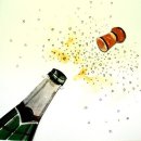 'Celebration' Greeting Card £1.75 greeting, card, watercolour, birthday, celebration, anniversary, wedding, engaged, moving house, congratulations