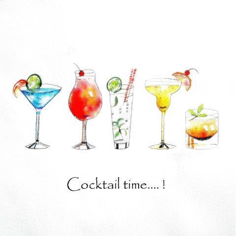 greeting, card, birthday, celebration, teenager, drinking, glasses, female birthday, wine, hen party,contemporary, art, drink, cocktails
