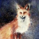 'Furtive Fox' Greeting Card £1.75 greeting, card, watercolour, birthday, fox, wildlife, celebration, anniversary, art, birthday