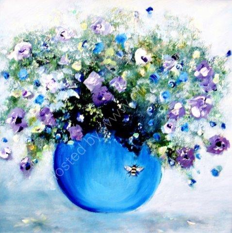 'Mediterranean Vase' Greeting Card £1.75