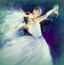 Satin and Lace £1.75 wedding card, the happy couple, bride and groom, watercolor, large, art, wedding day, beautiful image, unique,