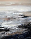Swirling Tide £345 impressionist, textural, landscape, seascape, ocean, art, contemporary