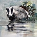 'The Badger' Greeting Card £1.75