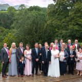 group wedding shot, Peterstone Court