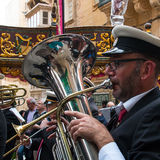 band member marching