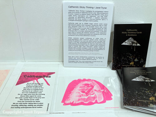 Display of Calthemitic Sticky Thinking Deck, Wider Than Living, Northern Light Gallery, Stromness