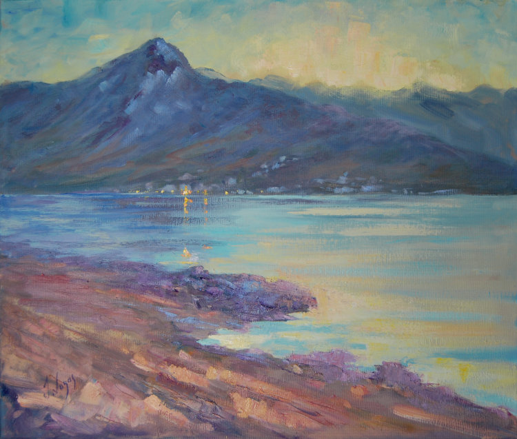 Nightfall over Elounda