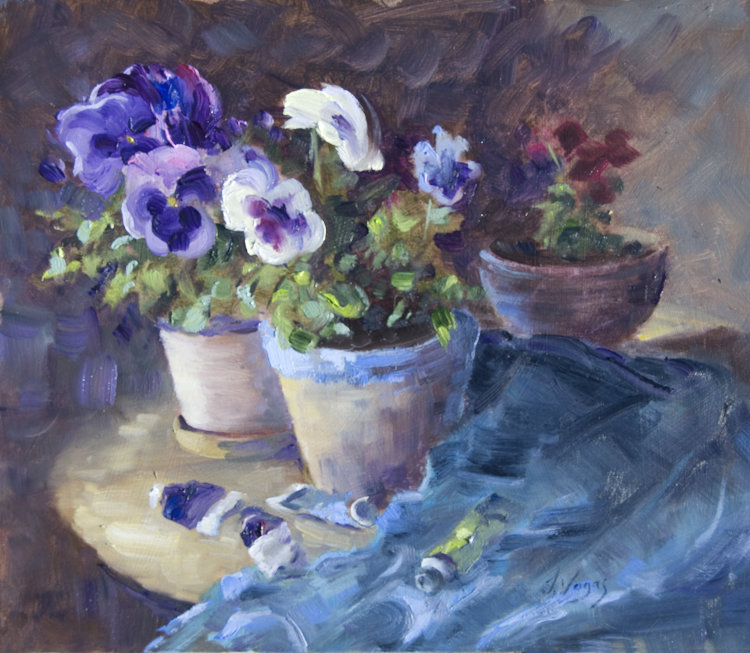 Paints amongst the Pansies