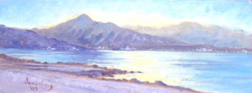 Mount Oxa from Spinalonga