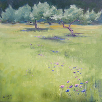 Olive Grove in Spring, Crete