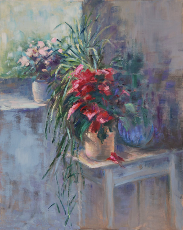 By the kitchen window