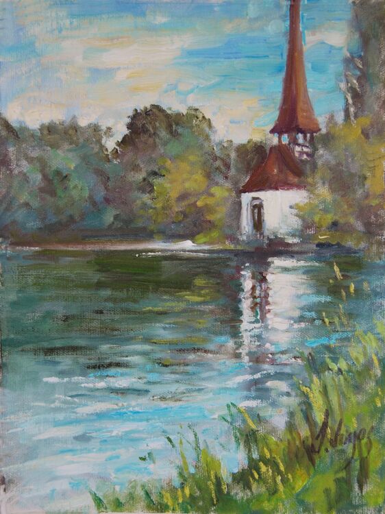 Rheinau Chapel. Rheinau Monastery, Switzerland