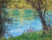 A quiet spot by the river in Balm near Lottstetten