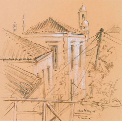 Roof Tops,Old Town, Chania, Crete