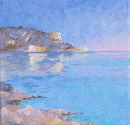 Venetian fortress of Spinalonga from Siflichi, Crete