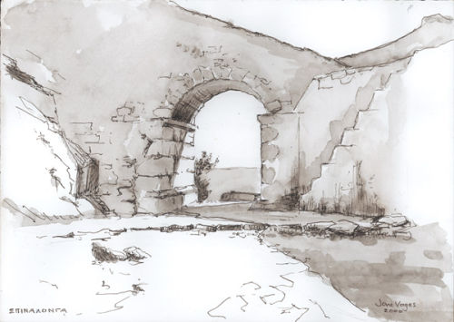 Venetian Fortress interior, Spinalonga