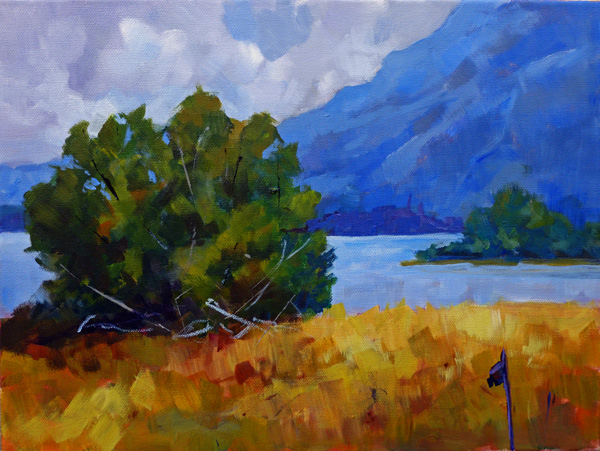 Bird Sanctary 3 12x16 Acrylic