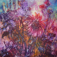 Singing in the Rain I, Collagraph
