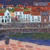 Cellardyke Harbour 1 - white mount, white frame. Overal size 16.75x13.5 inches/ 42.5x35 cms £55 inc p&p UK only. Contact for overseas postage