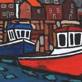East Neuk Boats and Buildings - in a cream mount. Overall size 14x11 inches/35.5x27.5 cms £25 inc p&p UK only. Contact for overseas postage