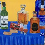 Still Life - Spirit of Lockdown 3 Unframed canvas (sides painted) 11.81 inches/30 cms square £40 inc P&P UK only. Contact for overseas postage