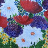 Flower Meadow 1 - Box canvas (sides painted) 8x20.75 inches/20x53 cms 1.5 inches/4 cms deep £55 inc p&p UK only. Contact for overseas postage