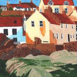 The House on the Rocks, Pittenweem 2 - cream mount, white frame. Overal size 16.75x13.5/35x42.5 cms £55 inc p&p UK only. Contact for overseas postage