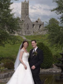 Anna and Chris. Wedding at Quin, Co Clare.