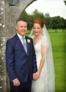 Tom and Aoife, at the Franciscan Friary on the Golf Course at Adare.