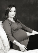 Monochrome Maternity Portrait