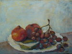 Grapes & Peaches, SOLD, In collection of Mrs Morrison