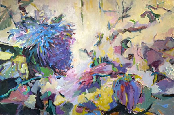 Spring's gentle touch, a vibrant haze